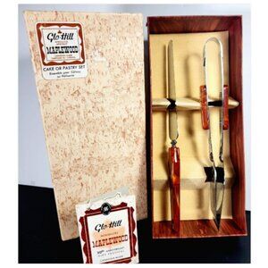 Glo‑Hill Maplewood Cake & Pastry Set • Boxed • Vintage Canada
